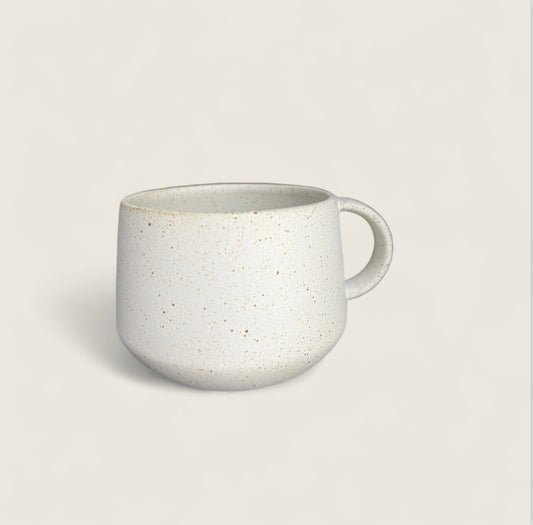 short stoneware tea cup