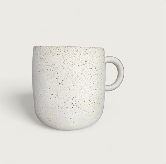 tall stoneware tea cup